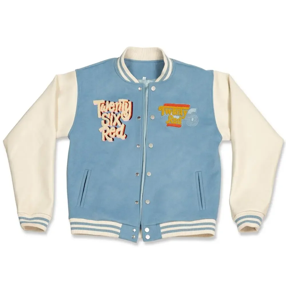 Twenty Six Red Retro Cat Varsity Jacket Sz L. Sold Out! - Picture 2 of 9